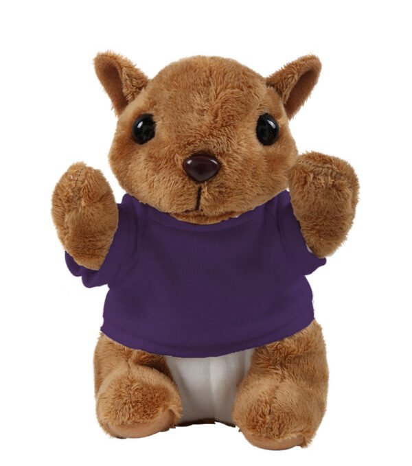 Floppy Squirrel Stuffed Animal with Personalized Shirt 8'' - Image 7