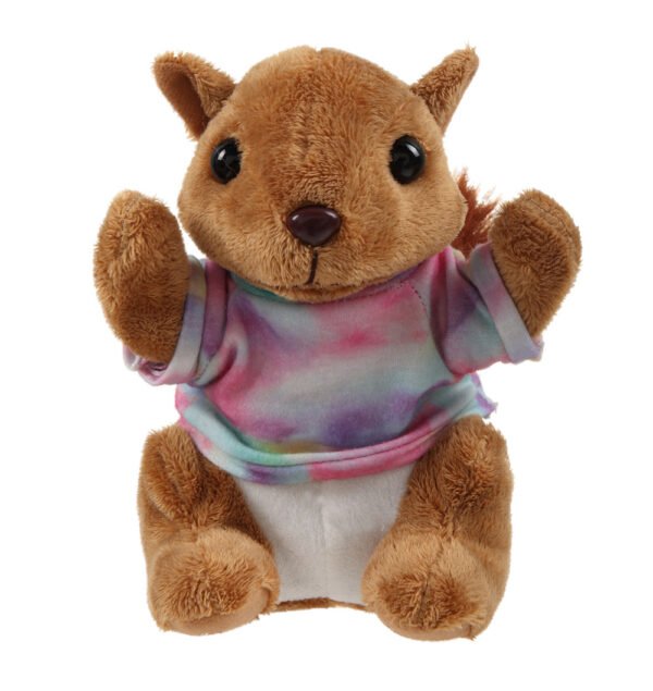 Floppy Squirrel Stuffed Animal with Personalized Shirt 8'' - Image 2