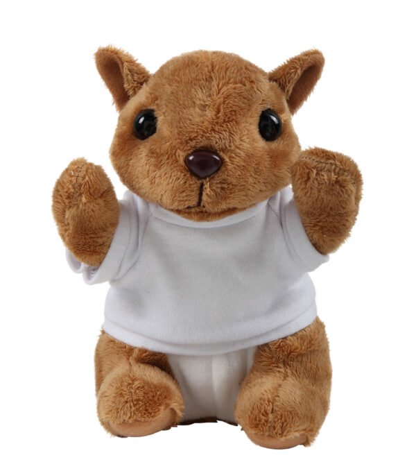 Floppy Squirrel Stuffed Animal with Personalized Shirt 8''