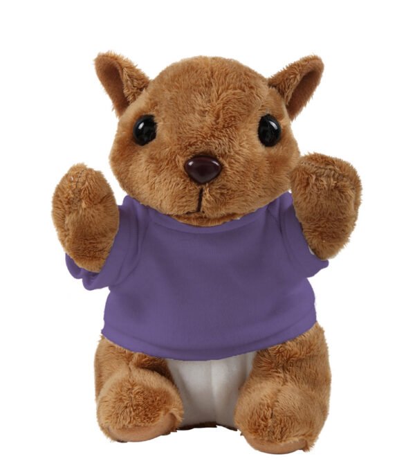 Floppy Squirrel Stuffed Animal with Personalized Shirt 8'' - Image 12