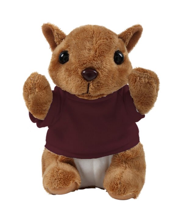 Floppy Squirrel Stuffed Animal with Personalized Shirt 8'' - Image 11