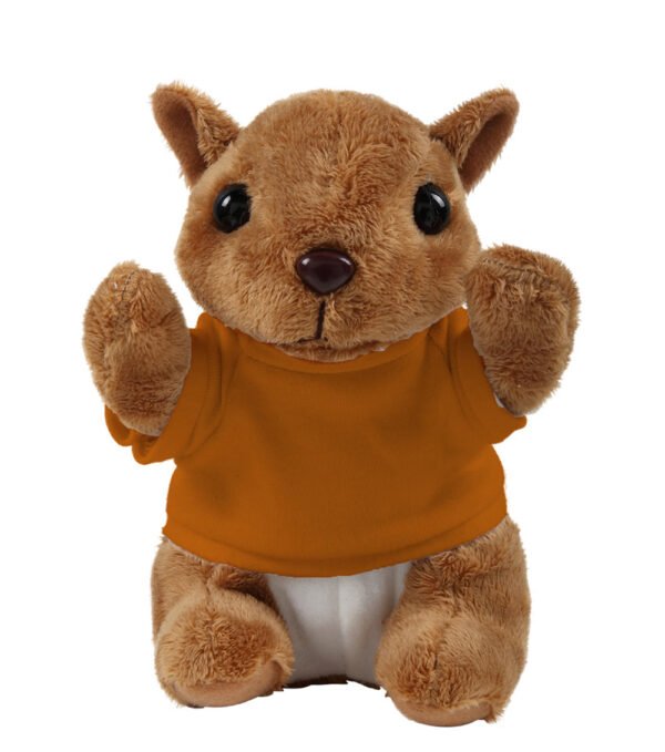 Floppy Squirrel Stuffed Animal with Personalized Shirt 8'' - Image 9