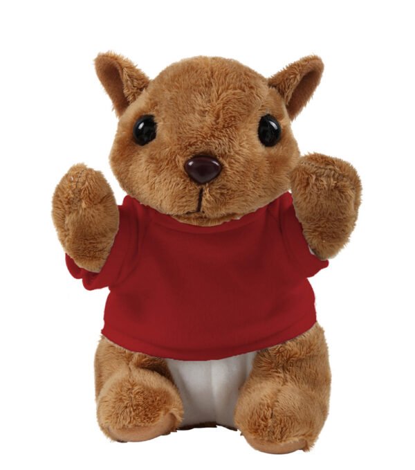 Floppy Squirrel Stuffed Animal with Personalized Shirt 8'' - Image 6