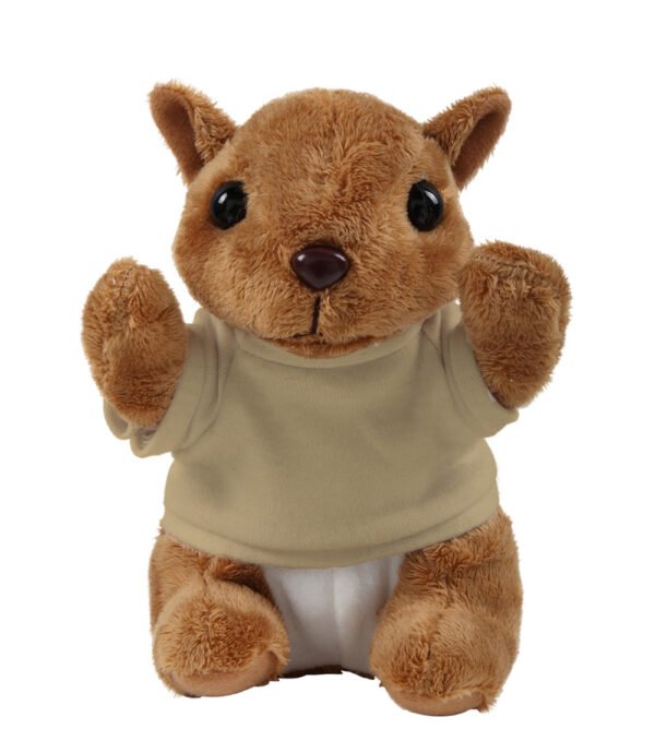 Floppy Squirrel Stuffed Animal with Personalized Shirt 8'' - Image 4