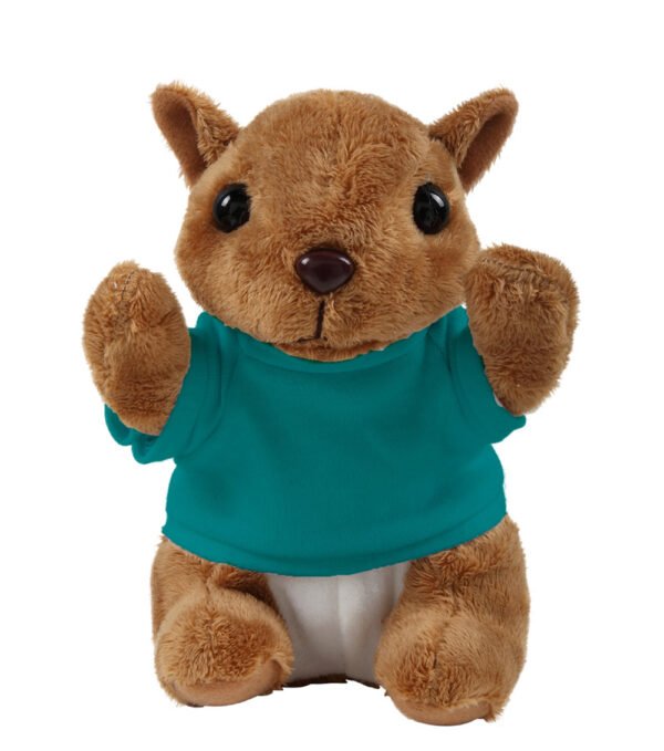 Floppy Squirrel Stuffed Animal with Personalized Shirt 8'' - Image 3