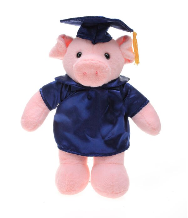 Custom Pig Graduation Plush - 12” - Image 2