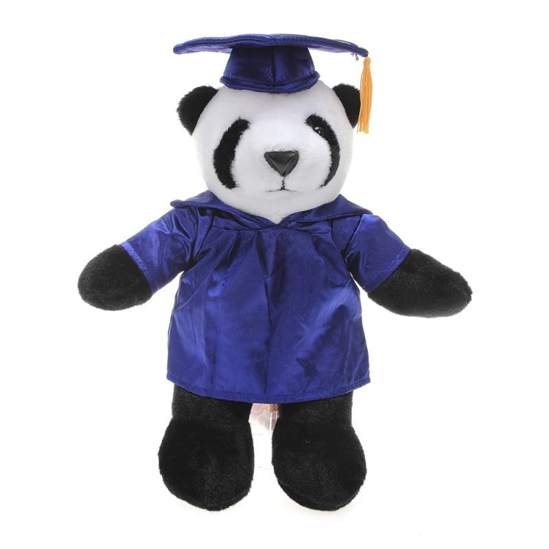 Panda Plush Stuffed Animal Toys with Cap and Personalized Gown 12''