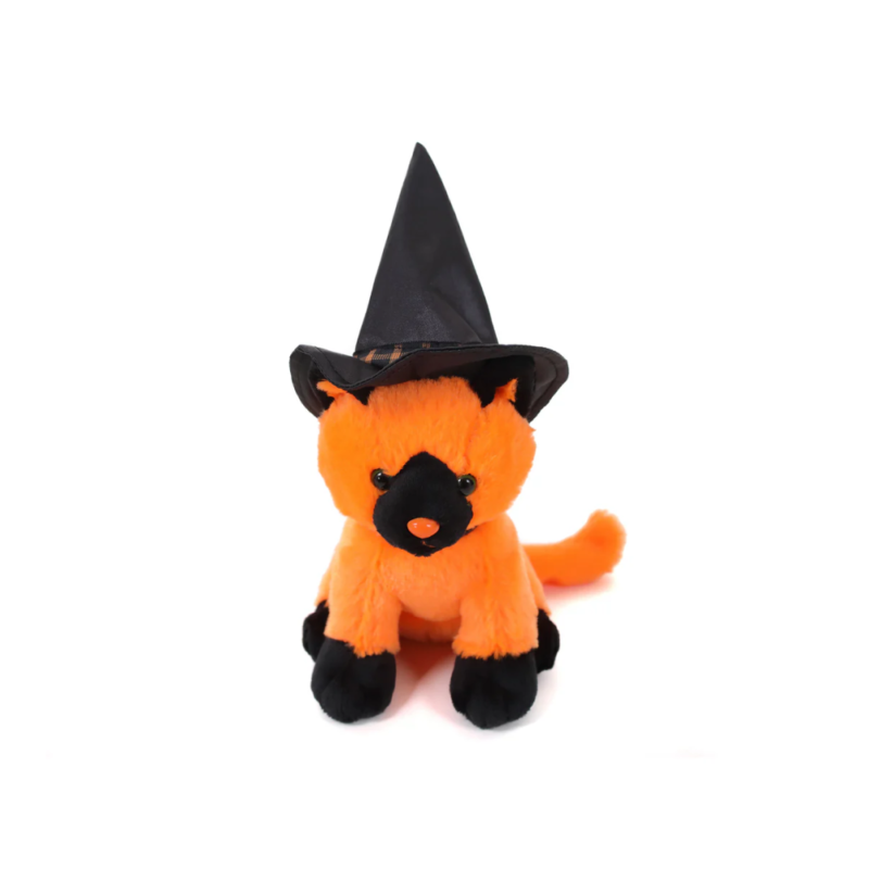 Halloween Witch Cat Orange 7"