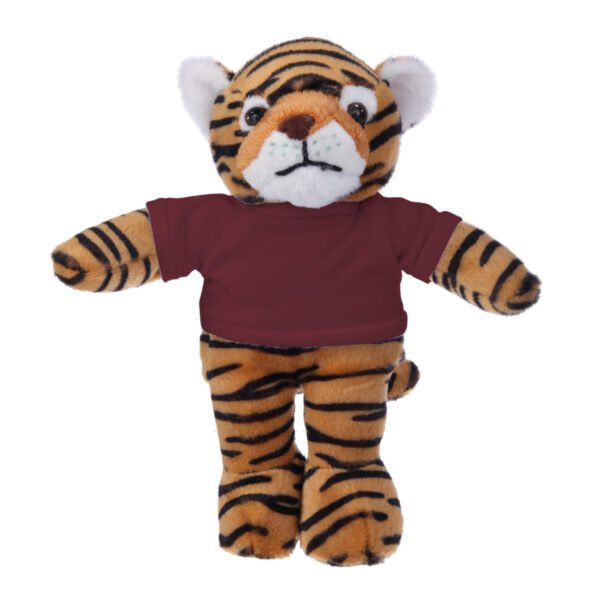 Tiger Plush Toys , Soft Stuffed Animal Cuddly Personalized Shirt 12'' - Image 8