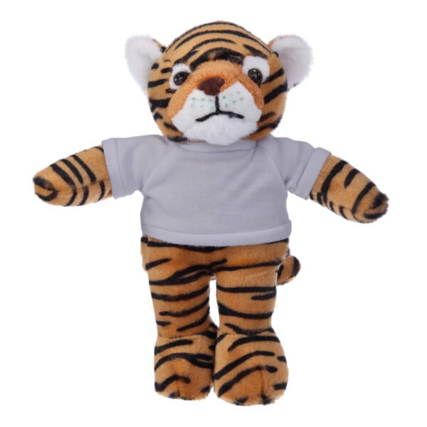 Tiger Plush Toys , Soft Stuffed Animal Cuddly Personalized Shirt 12'' - Image 6