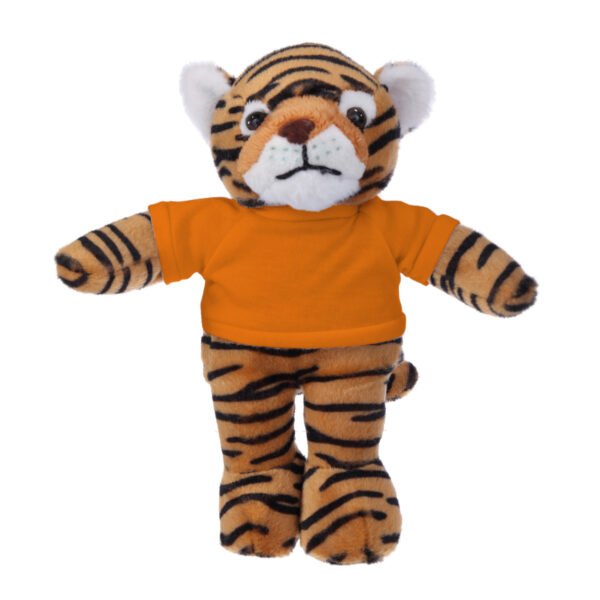 Tiger Plush Toys , Soft Stuffed Animal Cuddly Personalized Shirt 12'' - Image 3