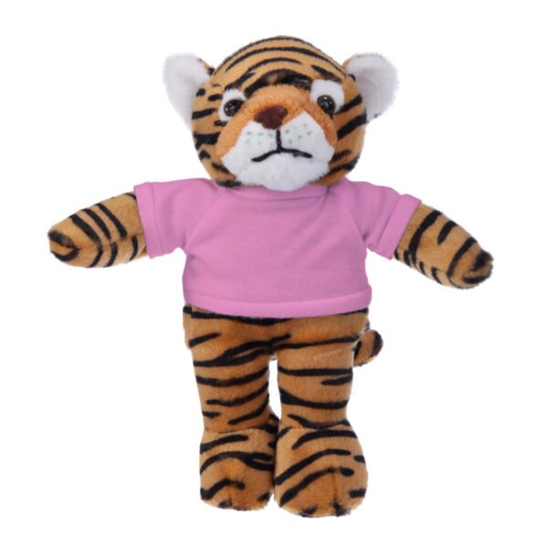 Tiger Plush Toys , Soft Stuffed Animal Cuddly Personalized Shirt 12'' - Image 2