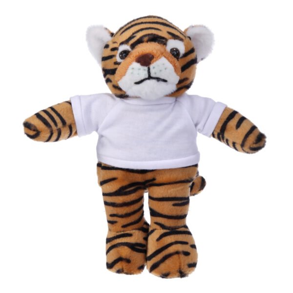 Tiger Plush Toys , Soft Stuffed Animal Cuddly Personalized Shirt 12'' - Image 14