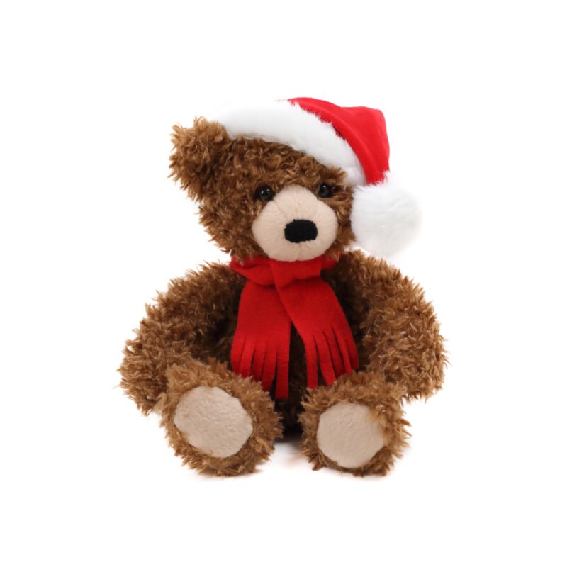 Xmas Junior Bear Mocha 10"