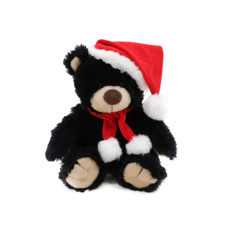 Xmas Noah Bear Black 12"