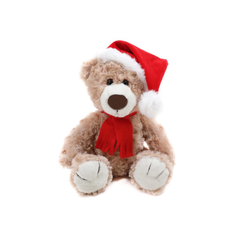 Xmas Logan Bear Beige 12"